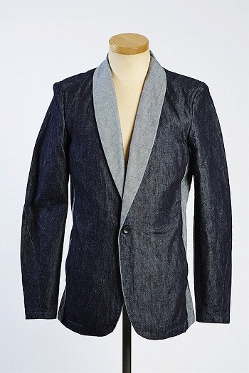 【20%OFF】VADEL shawl solid jacket INDIGO