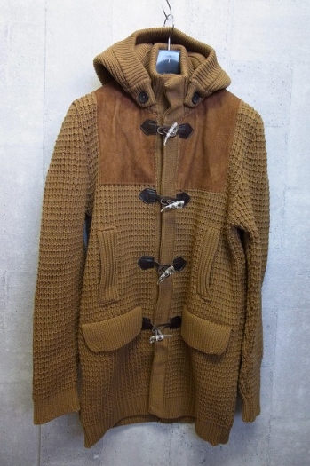 【65%OFF】N4 ニットダッフルコート BEIGE