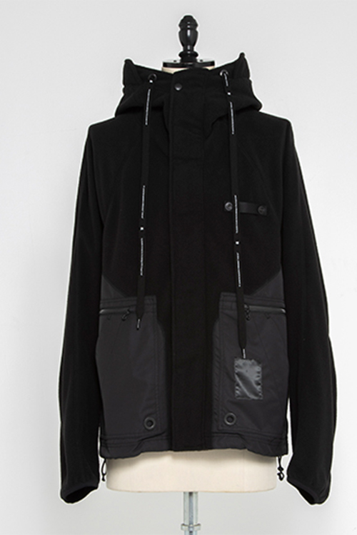 H1558 NILøS ニルズOver Hooded Cut Sew