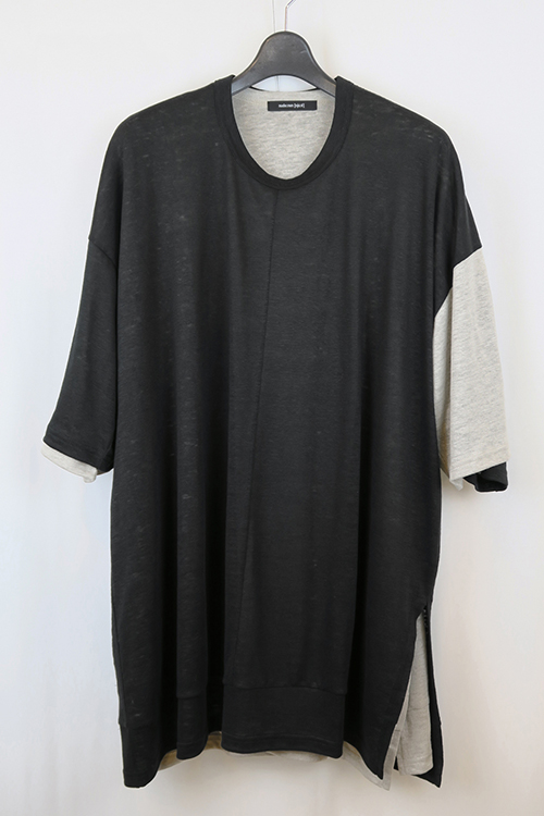 nude:mm 2024SS LAYERED SHORT SLEEVE T_nme2